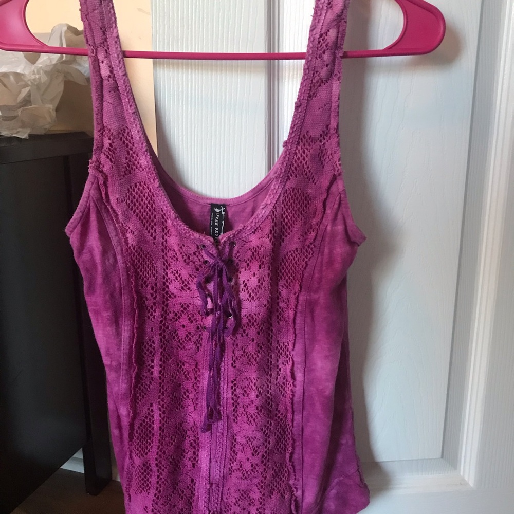 Perfect condition free people pink tank top